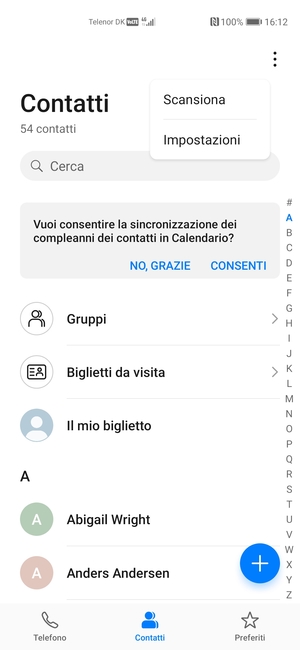 Seleziona Impostazioni