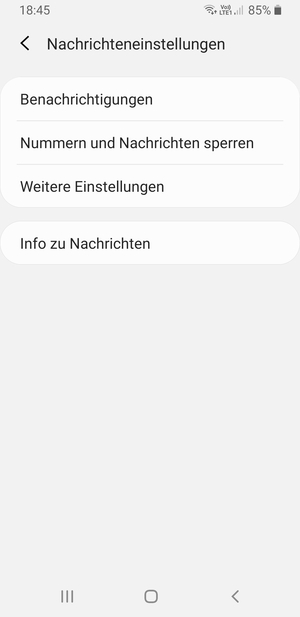 Wählen Sie Weitere Einstellungen