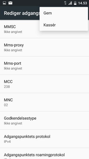 Vælg Gem