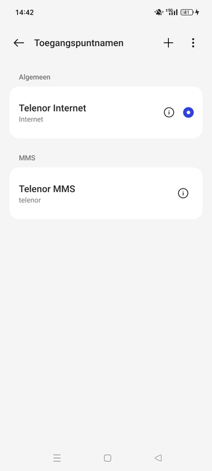 Selecteer de Menu-knop
