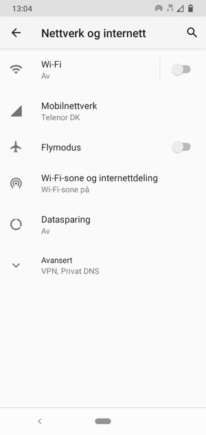 Velg Mobilnettverk
