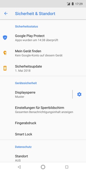 Ihr Handy ist jetzt mit einer Bildschirmsperre gesichert