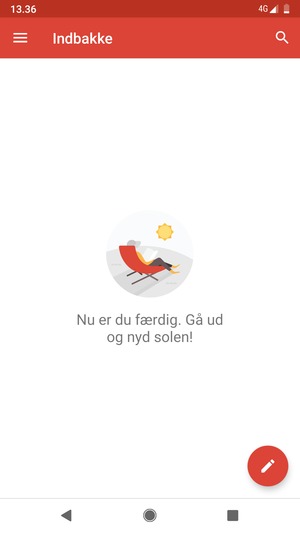 Din konto er klar til brug