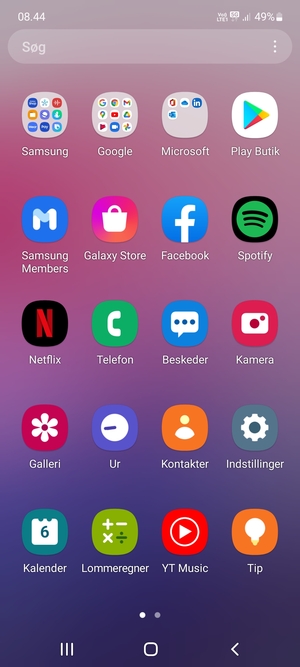 Vælg Indstillinger