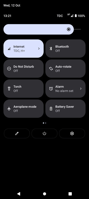 Adjust brightness to the required level