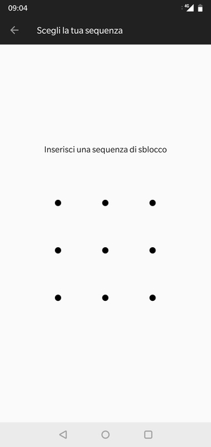 Disegna una sequenza di sblocco
