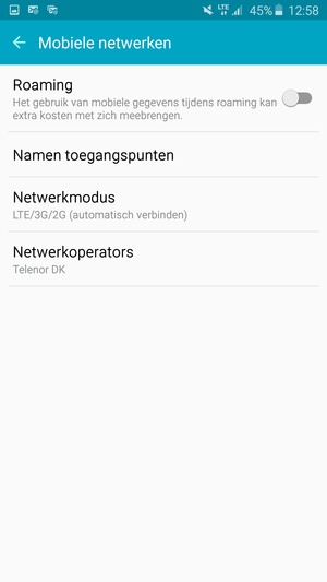 Selecteer Namen toegangspunten