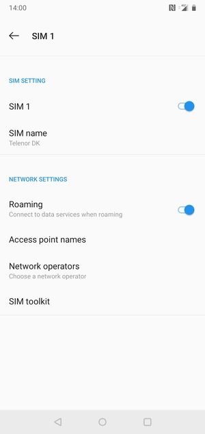 Schalten Sie Roaming an oder aus