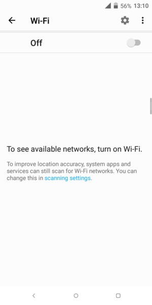 Turn Wi-Fi on