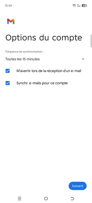 Sélectionnez Suivant