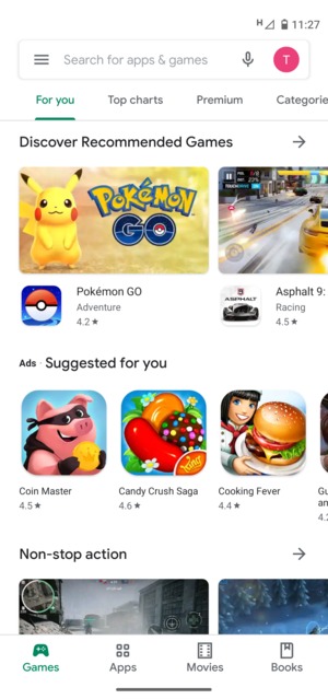 Select the Search bar