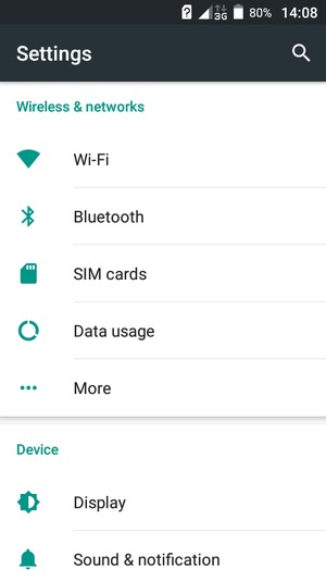Select Wi-Fi