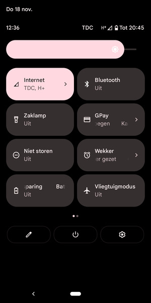 Pas helderheid aan op het vereiste niveau