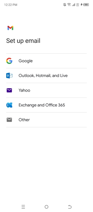Select Outlook, Hotmail, and Live