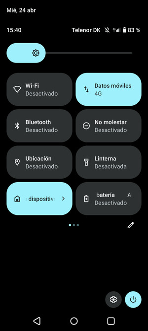 Seleccione Ahorro de batería