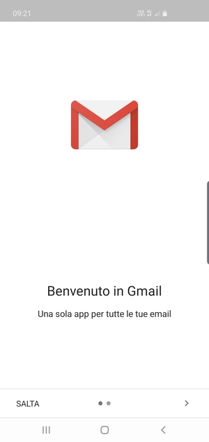Seleziona AVANTI