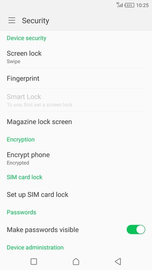 Select Set up SIM card lock