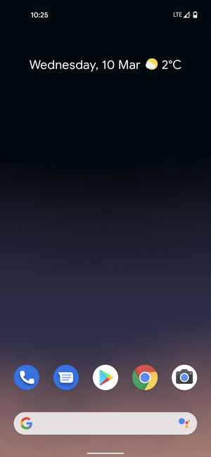 Swipe up