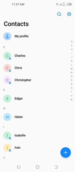 Select the Settings button
