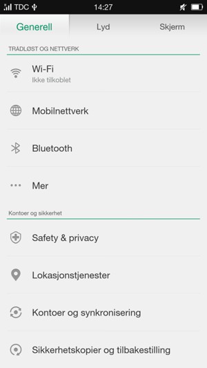 Velg Mobilnettverk