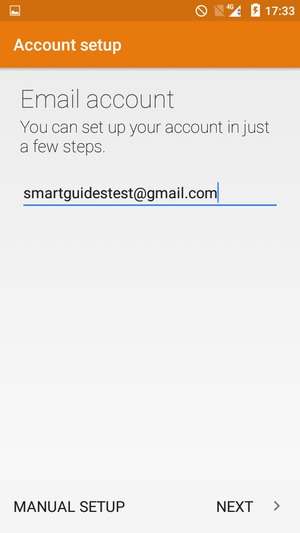 Enter your Email address and  select NEXT