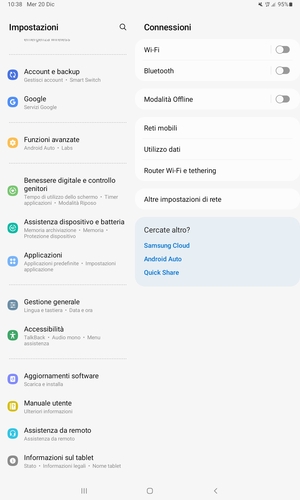 Scorri e seleziona Aggiornamenti software