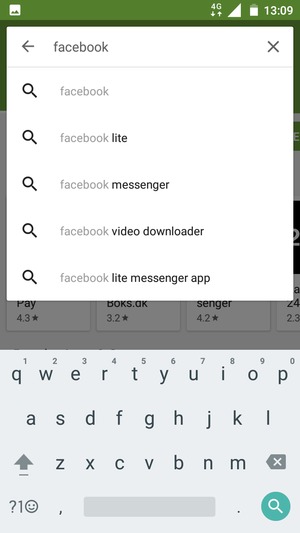 Enter the app name and select Search