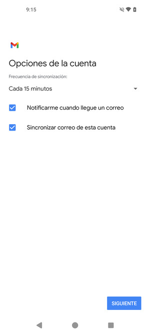 Seleccione SIGUIENTE