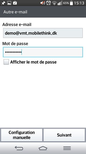 Saisissez votre Adresse e-mail et votre Mot de passe. Sélectionnez Suivant