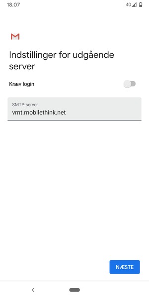 Slå Kræv login fra og vælg NÆSTE
