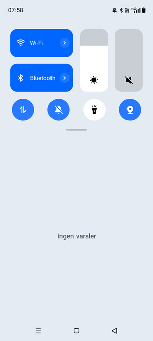 Dra ned toppmenyen igjen