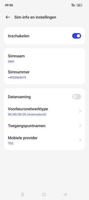 Selecteer Toegangspuntnamen