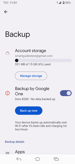 Select Account storage