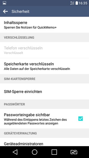 Wählen Sie SIM-Sperre einrichten