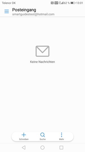 Ihr Hotmail Konto ist einsatzbereit