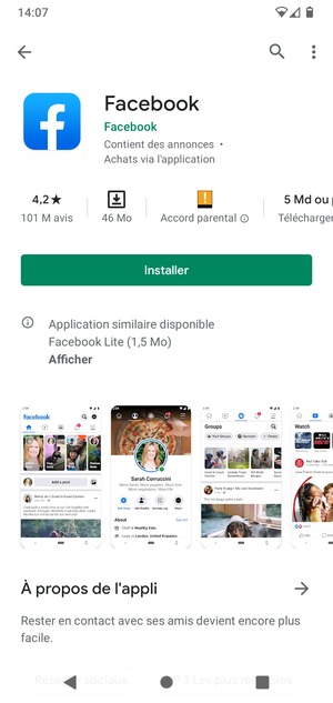 Sélectionnez Installer