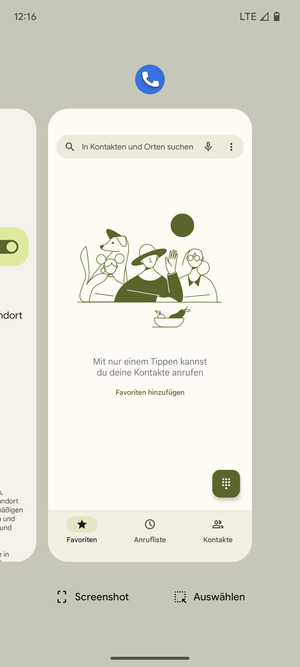 Apps nach oben streifen, um sie zu schliessen