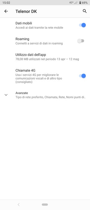 Seleziona Avanzate