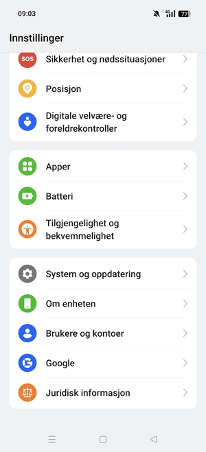 Bla til og velg Brukere og kontoer