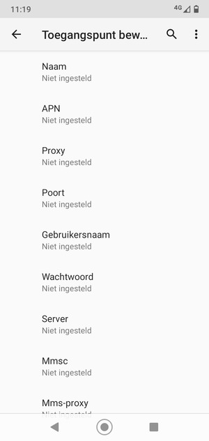 Voer mms-gegevens in