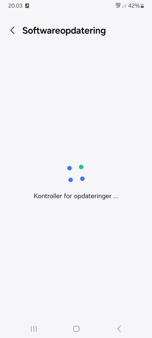 Afvent at søgningen er afsluttet