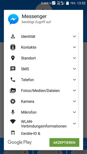 Wählen Sie AKZEPTIEREN
