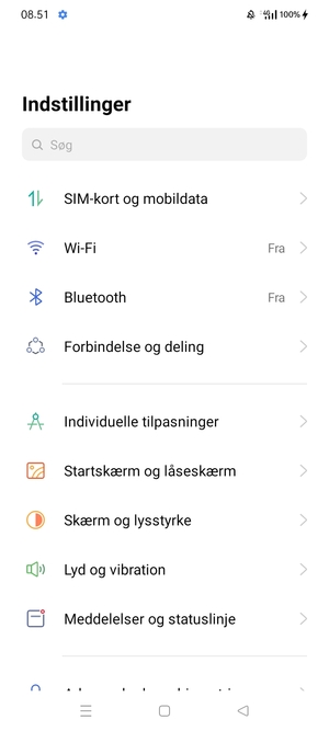 Vælg Wi-Fi