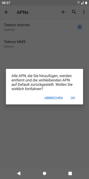 Wählen Sie OK