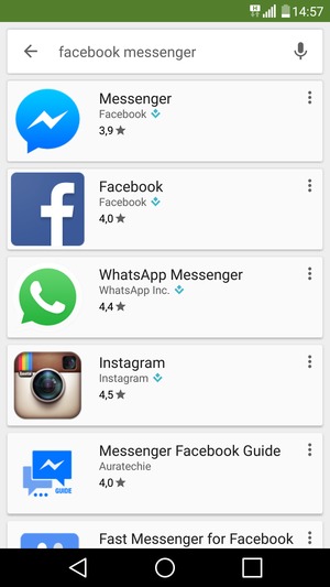 Sélectionnez l'appli