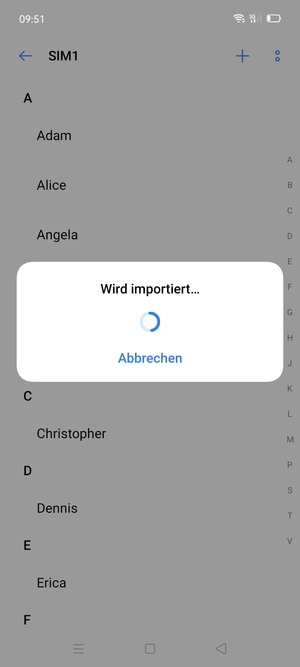 Ihre Kontakte werden in Ihrem Google Konto gespeichert und auf Ihrem Handy gespeichert, wenn Google das nächste Mal synchronisiert wird.