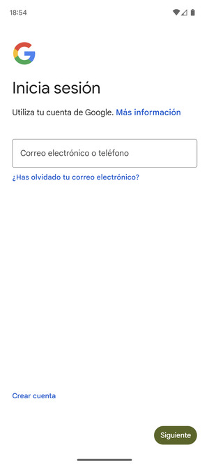 Introduzca su dirección de correo electrónico y seleccione Siguiente
