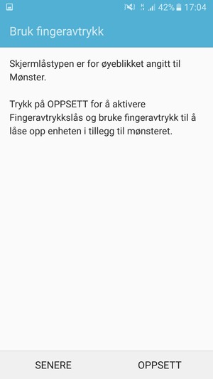 Velg SENERE