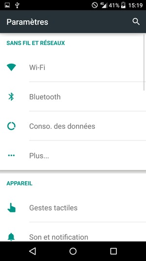 Sélectionnez Plus...