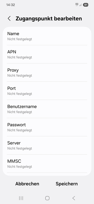 Geben Sie Internet-Informationen ein